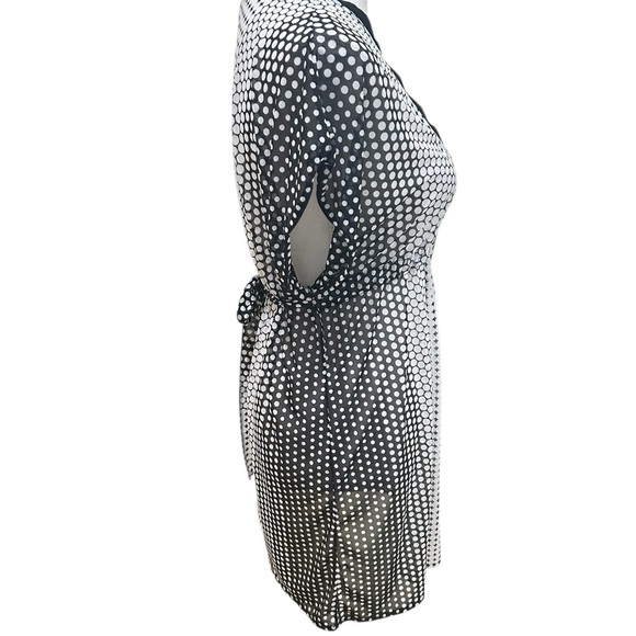 Profiles by Gottex dolce vita mesh v neck Black & White Swim Cover-Up size small - Picture 10 of 14